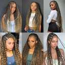 Boho Hair for Braiding 16 Inch P4/27 Human Braiding Hair for Boho Braids Human Curly Hair for Boho Knotless Braids 2 Bundles 100g Deep Wave Bulk Human Hair for Braiding (P4/27, 16 Inch)