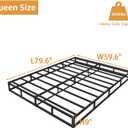 OSASET Queen Box Spring, 9 Inch Box Spring for Queen Bed, Heavy Duty Metal Frame Mattress Foundation Support for 3000lbs, Easy Assembly, Noise Free, Non Slip