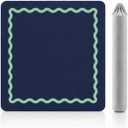 American Mahjong Mat, 31.5'' Non Slip Game Mat for Quieter Play(Deep Navy)