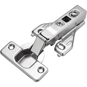10pcs Soft Closing Clip On Face Frame Mounting Cabinet Hinges,Full Overlay,Kitchen Cabinet Door Hinges,Nickel Finish (5 Pairs)