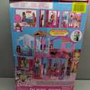 Barbie 3-Story Townhouse Dollhouse with Elevator, Swing Chair, Furniture and Accessories, Fold for Portability and Travel