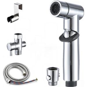 Handheld Bidet Sprayer for Toilet Kit Cleaning Assistant Jet Spray Bidet Attachment for Toilet Adjustable Water Pressure Easy Control One Button to Shut-Off Water