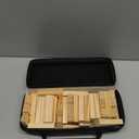 GOTHINK Tumble Tower Game for Kids and Adults, 54pcs Wooden Board Stacking Game for Family Games Night, Classical Wood Blocks Game, Standard Size with Storage Bag