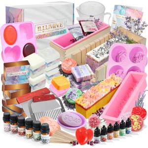 Illumive Soap Making Kit - Deluxe Soap Making Kit - Includes all Soap Making Supplies. Ideal Soap Making Kit for adults.