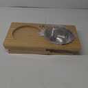 HTB Elevated Dog Bowls,Raised Dog Bowl Stand with 2 Stainless Steel Bowls,Elevated Raised Dog Bowls for Large Medium Small Sized Dogs (large-10"tall,48 Oz bowl, Bamboo)