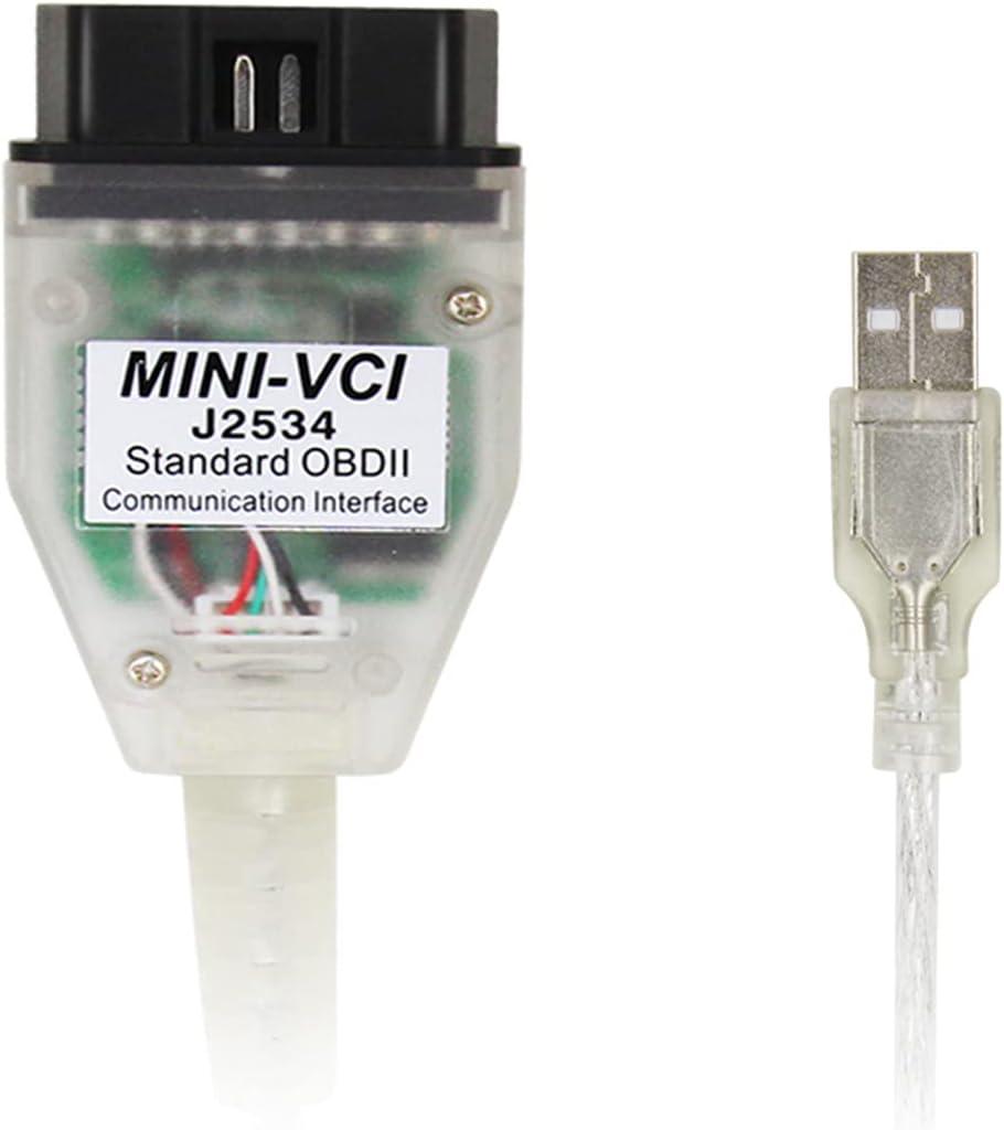 Mini Vci J2534 Cable Standard Obd2 Communication Interface for TIS Techstream V17 V18 Toyota Lexus Scion OBD2 Scanner Diagnostic USB Vehicle Scan Tool