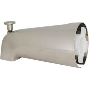 DANCO Bath Tub Spout with Diverter, Brushed Nickel, 1-Pack (89249)