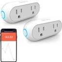 Smart Plugs That Compatible with Alexa Google Home Siri, Wireless 2.4G WiFi Outlet Controlled by Smart Life Tuya Avatar Controls APP, 10A Mini Socket Enchufe Inteligente with Timer, Dual, 2 Pack