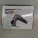 Shoulder Heating Pad with Massage Cordless, Shoulder Massager for Pain Deep Tissue, Heated Shoulder Wrap with Massage, Grey