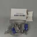 316 Stainless Steel Shut Off Valve 3/8" NPT Male x 3/8" NPT Female Ball Valve for Water Fuel Air (Pack of 2)