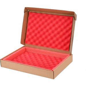 Laptop Box Cardboard Mailing Boxes Without Space for Chargers, Fits Screen Sizes Up to 17.6 Inch, Great for Craft, artworks, Electronic or Laptop Shipping (Red)