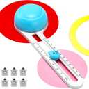 MyLifeUNIT Circle Cutter, Circular Rotary Cutter for Paper Crafts Scrapbooking (Included 6 Blades), Cutting Diameter 4 in to 12.6 in