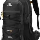 SKYSPER Hiking Backpack for Men Women, 35L Travel Backpack Waterproof Camping Backpack Outdoor Lightweight Daypack (Black)