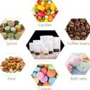 FireKylin 100 Pcs Resealable bags,5.5" x 7.9" Stand Up White Paper Bags with Matte Window, Zipper Food Storage Bags for Packaging Products, Reusable, Sealable