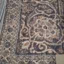 Antique/Moss 9'-0" x 12'-0" .13" Thick Area Rug, Soft, Durable, Vintage Inspired, Distressed, Low Pile, Non-Shedding, Easy Clean, Printed, Living Room Rug