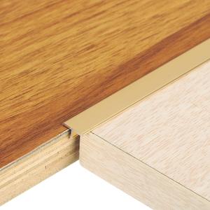 uxcell 3Pcs 2.9ft x 0.39" t Molding Floor Transition Strips, Aluminium Alloy Vinyl Flooring Gap Trim for Joining Laminate Planks Tiles Floor Gaps, Gold