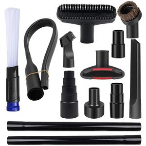 13 PCS Universal Vacuum Attachments for Shop Vac Accessories - 2 1/2" to 1 1/4" Vacuum Hose Adapter, 1 7/8" to 1" Adapter for Shop Vac, 1 1/4" Household Cleaning Vacuum Brush Attachment Kit