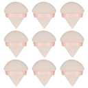 3 x 9Pcs Triangle Powder Puffs, Face Makeup Puff for Body Loose Powder Beauty Makeup Tool Nude (1 Count (Pack of 9))