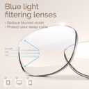 MIGSIR Blue Light Blocking Glasses for Computer Gaming, Fashion Fake Helps Reduce Screen Fatigue Eyeglasses for Women Men