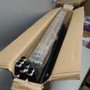 HOMEKAYT Industrial Pipe Clothes Rack,Wall Mounted Clothing Rack with Shelves, Heavy Duty Multi-Purpose Storage Clothes Hanging Shelf - 70.8''L Black