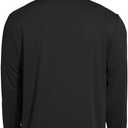 Men's Long Sleeve T-Shirt Moisture Wicking Quick-Dry Fabric, Odor Resistant, Workout Gym Shirt, UPF 50+ Sun Protection (Black, L)