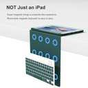Keyboard Case for iPad 9th/8th/7th Generation 10.2 Inch [Magnetic Detachable Wireless Keyboard][Support 3 System] Flip Stand Case with Pencil Holder for iPad 10.2 2021/2020/2019, Dark Green