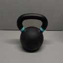 Yes4All Color Code Cast Iron Powder Coated Kettlebell with Large Handle & Flat Base, H - Green - 20 KG / 44 LB