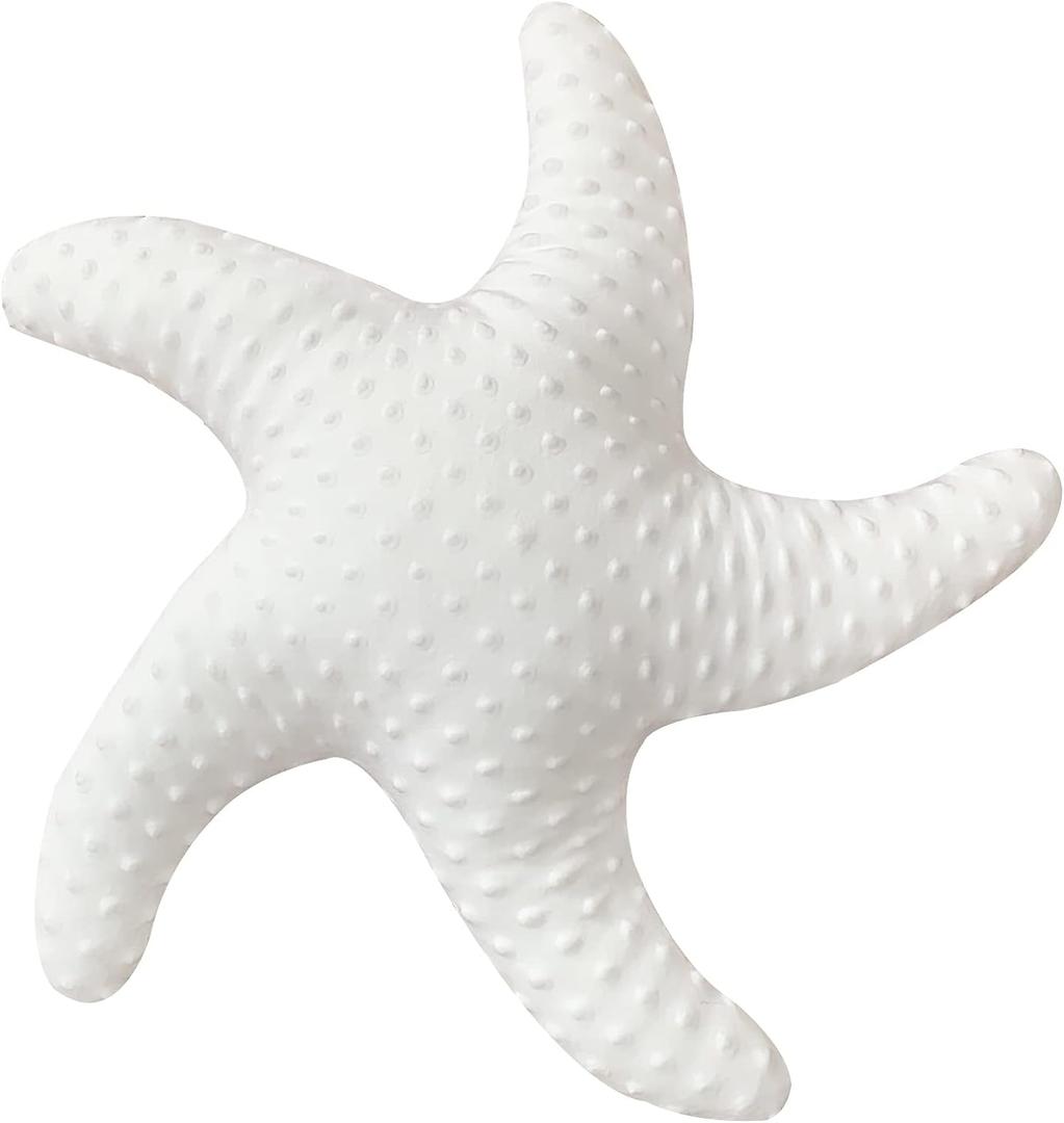Marble Empire White Starfish Pillow for Couch and Bed, Coastal Decor Throw Pillow, Ocean Beach Theme Accent Pillow for Living Room (1 Count (Pack of 1))