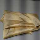VACVELT Charmeuse Satin Fabric by The Yard, 64"x36" Inch Wide Gold Satin Fabric Shiny & Soft Cloth Fabric, Silky Satin Fabric for Bridal Dress, Wedding Decorations, Crafts, Sewing, Draping