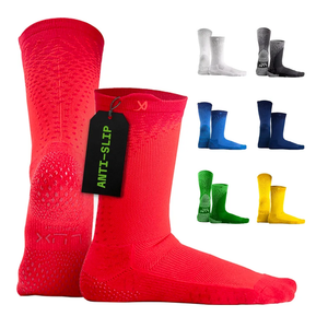 LUX Sports Thin Grip Socks for Cleat Sports - Moisture-Wicking Anti Slip Socks for Men & Women - Soccer, Football, Baseball