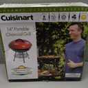 Cuisinart CCG190RB Inch Portable BBQ Charcoal Grill, 14", Red, 14.5" x 14.5" x 15"