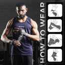 3 x WYOX Boxing Hand Wraps Inner Gloves, Elasticated Thumb Loop Bandages Mexican Style Under Mitts Wrist Wrap Protection Muay Thai MMA Kickboxing Martial Arts Punching Bag Training Men Women (4.5 meter / 180 inches (Length), Mesh Grey)