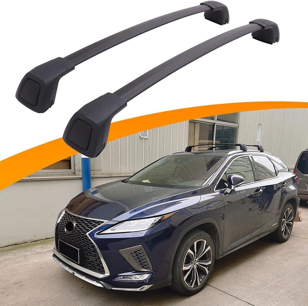 Aluminum Roof Rack Cross Bars Fit for 2016-2022 Lexus RX RX350 RX350L RX450h RX450hL with Flush Side Rails, Aerodynamic Rooftop Cargo Carrier Luggage with Anti-Theft Lock