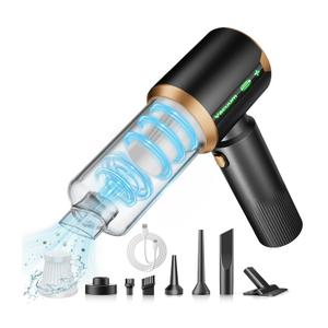 Cordless Car Vacuum Cleaner: Handheld Vacuum with 16000Pa Strong Suction, Brushless Motor & HEPA Filter, 7-in-1 Cleaning Kit, Type-C Charging for Home Office Car Pet - Cinder