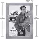 Malden International Designs Matte Silver Essential Fashion Metal Picture Frame, 5x7, Silver