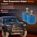 ACROPIX Pair SSF60440 Rubber Bushing Suspension Kit for Toyota Tacoma 2016-2021 for Toyota Tundra 2000-2021 Car Rear Suspension Rubber Helper Springs Kit Axle Bump Stop Durable SES Set