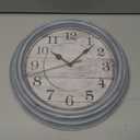 HYLANDA Wall Clock, 12 Inch Kitchen Decorative Wall Clock, Silent Wall Cocks Battery Operated Non Ticking with Large Numbers Easy to Read for Home Bathroom Office(Grey)