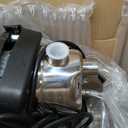 LANCHEZ 1.6 HP Shallow Well Pump with Pressure Tank, 1340 GPH Stainless Steel Garden Irrigation Pump, 115V Water Transfer Pump, Automatic Water Booster Jet Pump for Home Garden Lawn Farm, Glossy