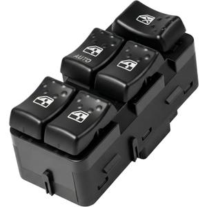 Front Left Driver Side Power Window Master Switch Window Control Switch for Saturn Ion 2003-2007 | 4+8 Pins | Replaces # 22664398