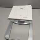 Vitafit Digital Bathroom Weight Scale for Body Weight, High Accuracy Assured by Weighing Professional Since 2001,Extra Large Blue Backlit LCD and Step-On, 400lb/182kg, Clear Glass (Silver)