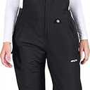 Arctix Women's Essential Insulated Ski Bibs, Water Resistant Snow Pants for Skiing & Snowboarding Size M