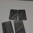 4 Pcs Mini Leather Pocket Notebook 4 x 2.5 Inch Small Hardcover Notebook 50 Sheets Hardcover Mini Notepad Tiny Lined Journal for Office Home School Writing Supplies(Blank Style) (Black)