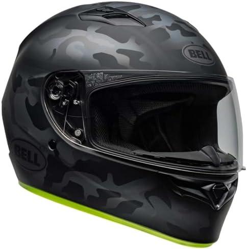 Bell Qualifier Full-Face Motorcycle Helmet (Matte Stealth Hi-Vis/Camo - X-Large)
