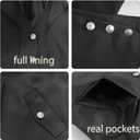 GOLDSTITCH Mens Black Vintage Tailcoat Jacket Fancy Cool Cosplay Costume Robe (Black, M)