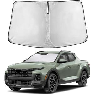 EcoNour Windshield Sunshade Compatible for Hyundai Santa Cruz 2022-2024 2025 2026, Sun Visor for Front Windshield & Window Sun Shade Cover, UV Heat Blocker & Protector, Car Accessories