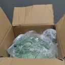 Green Glass Pendant Light, Single Large Globe Pendant Lighting 9.8-Inch Nordic Ribbed Ceiling Hanging Modern Ball Chandelier Light Fixture for Kitchen Island, Dining Living Room, Bedroom