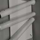 Rfiver Swivel Floor TV Stand with Mount for 32-60 inch TVs up to 88 lbs, Height Adjustable Tall TV Stand with Wood Base, Saving Space Design for Bedroom, Living Room and Corner, White