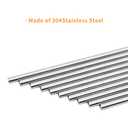 5 Pack 5/16'' Dia 304 Stainless Steel Solid Round Rod, 6'' Length Metal Round Rods for DIY Craft, Shaft Gear, Drill Lathes Boring Machine Turning Miniature Axle