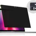 Peslv Magnetic Privacy Screen for MacBook Pro 15 Inch (2016-2019), Removable Anti Blue Light Glare Peep Filter Black out Screen Protector for Mac 15In Laptop Model (A1707, A1990)