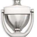 SANATO Nickel Door Knocker Hardware Door Knockers for Front Door, 6.2 inch Height (6.2" Height, Nickel)
